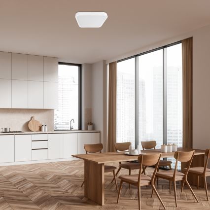 Rabalux - LED Fürdőszobai mennyezeti lámpa LED/24W/230V 3000/4000/6000K IP44 29x29 cm fehér