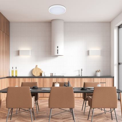 Rabalux - LED dimmelhető fürdőszobai lámpa LED/24W/230V 3000-6000K IP44 átm. 35,5 cm fehér + távirányítás