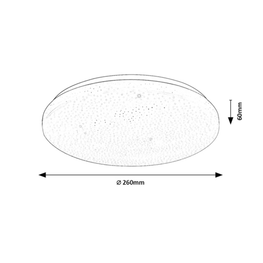 Rabalux - Dimmelhető LED mennyezeti lámpa LED/12 W/230 V 3000–6500 K Ø 26 cm + távirányító
