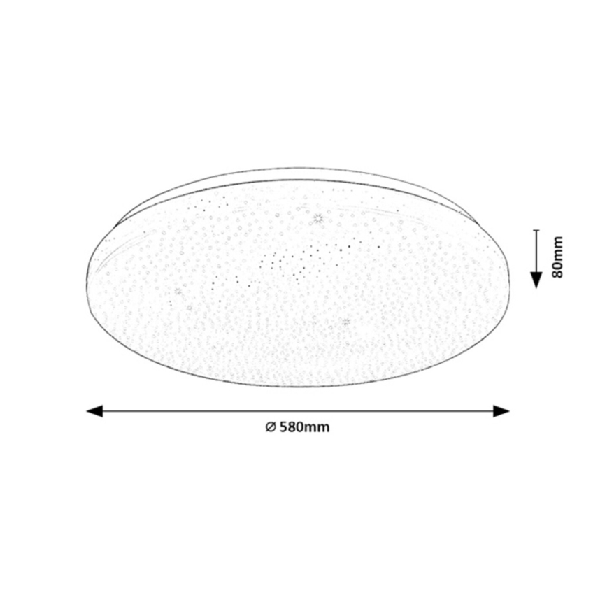Rabalux - LED dimmelhető mennyezeti lámpatest LED/60W/230V 3000-6500K átmérő 58 cm + távirányítóval