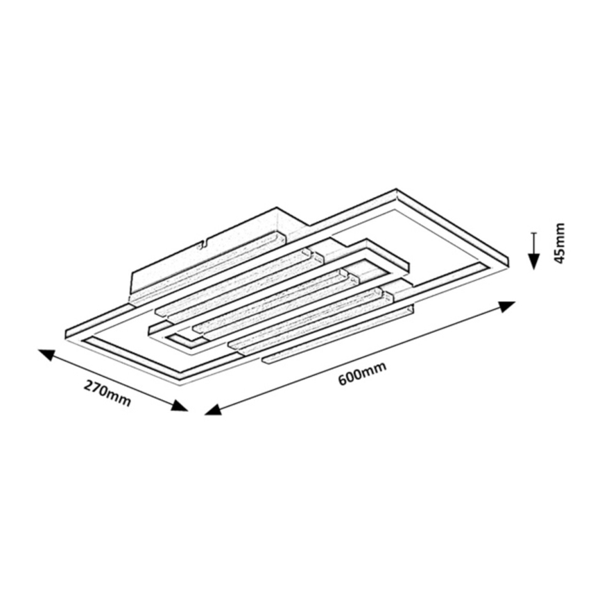 Rabalux - LED mennyezeti lámpatest LED/28W/230V 3000/4500/6000K