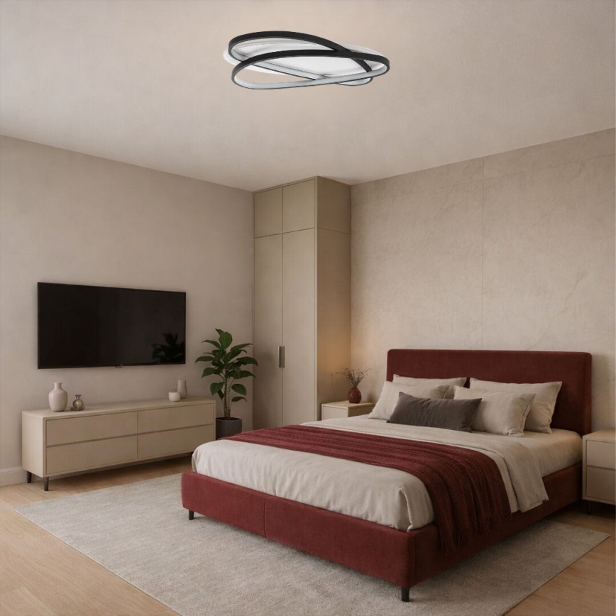 Rabalux - Dimmelhető LED mennyezeti lámpa LED/57W/230V 3000-6000K 53x38 cm + távirányító