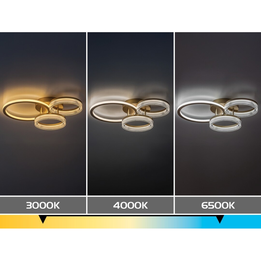 Rabalux - Fényerőszabályozható LED mennyezeti lámpa LED/38W/230V 3000-6500K 58,5x38 cm + távirányítóval