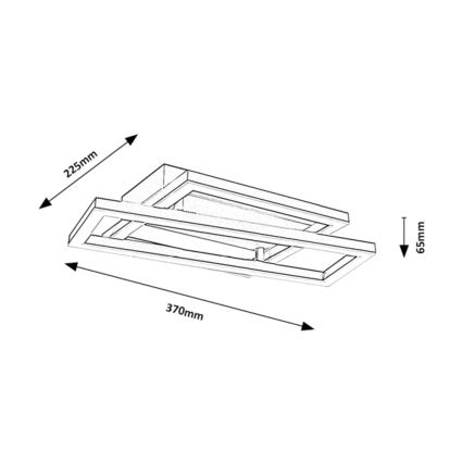 Rabalux - LED mennyezeti lámpa LED/24W/230V 37x22,5 cm