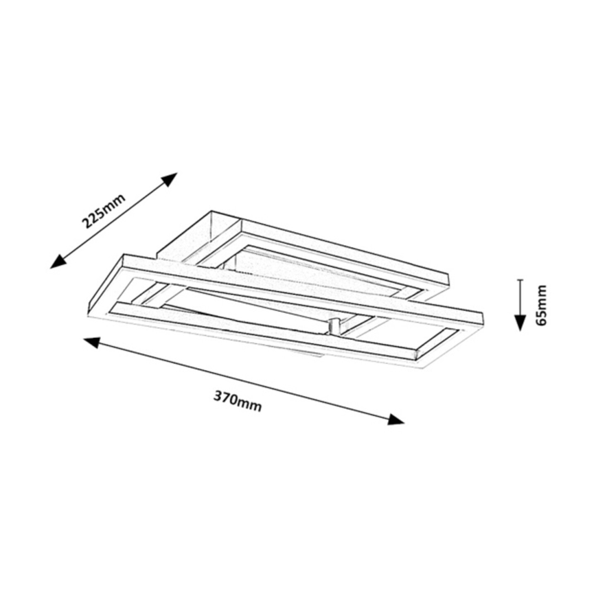 Rabalux - LED mennyezeti lámpa LED/24W/230V 37x22,5 cm
