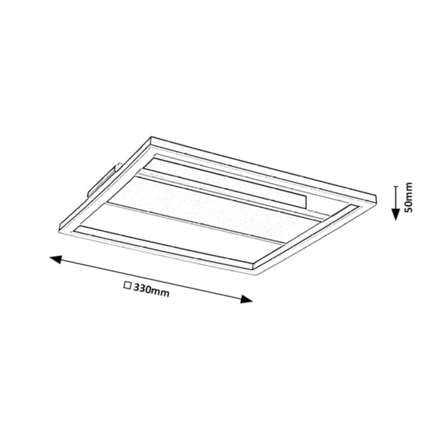 Rabalux - LED mennyezeti lámpa LED/24W/230V 33x33 cm