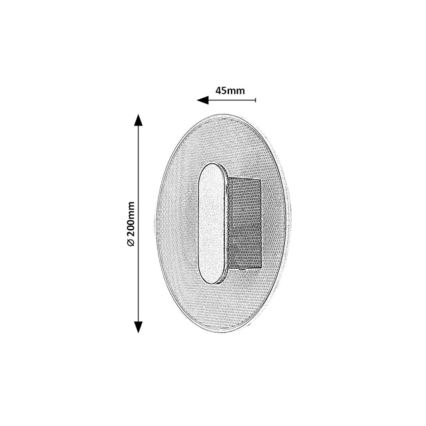Rabalux - LED fali lámpatest LED/6W/230V