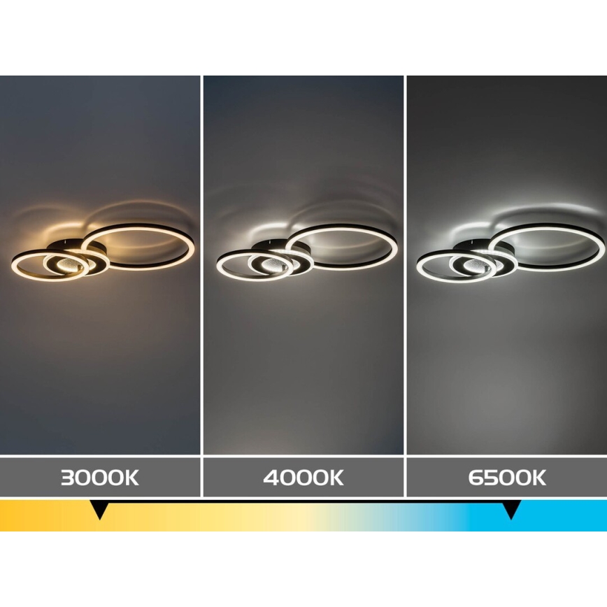 Rabalux - LED dimmelhető mennyezeti lámpatest LED/24W/230V 3000-6500K 46x33 cm + távirányító