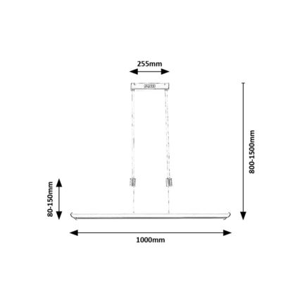 Rabalux - LED RGB Fényerőszabályzós csillár kábellel LED/24W/230V Wi-Fi Tuya + távirányító