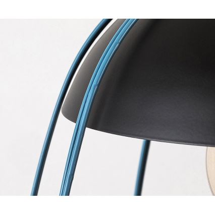 Rabalux - Csillár zsinóron 1xE27/60W/230V fekete/kék