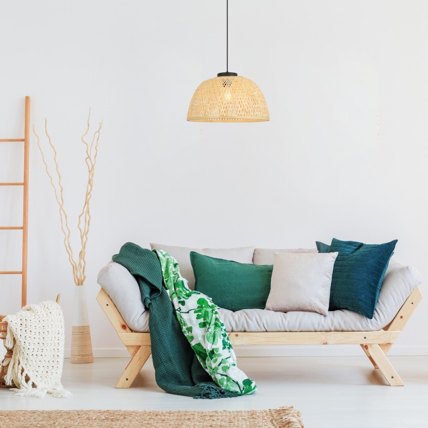 Rabalux - Csillár zsinóron 1xE27/25W/230V rattan