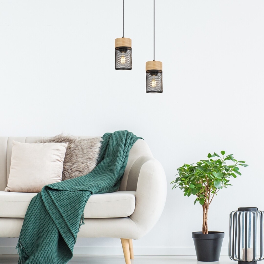 Rabalux - Függeszték kábellel 1xE27/25W/230V bükk