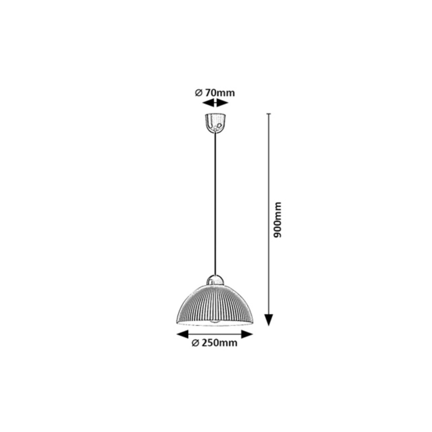 Rabalux - Kábeles függeszték 1xE27/60W/230V átm. 25 cm