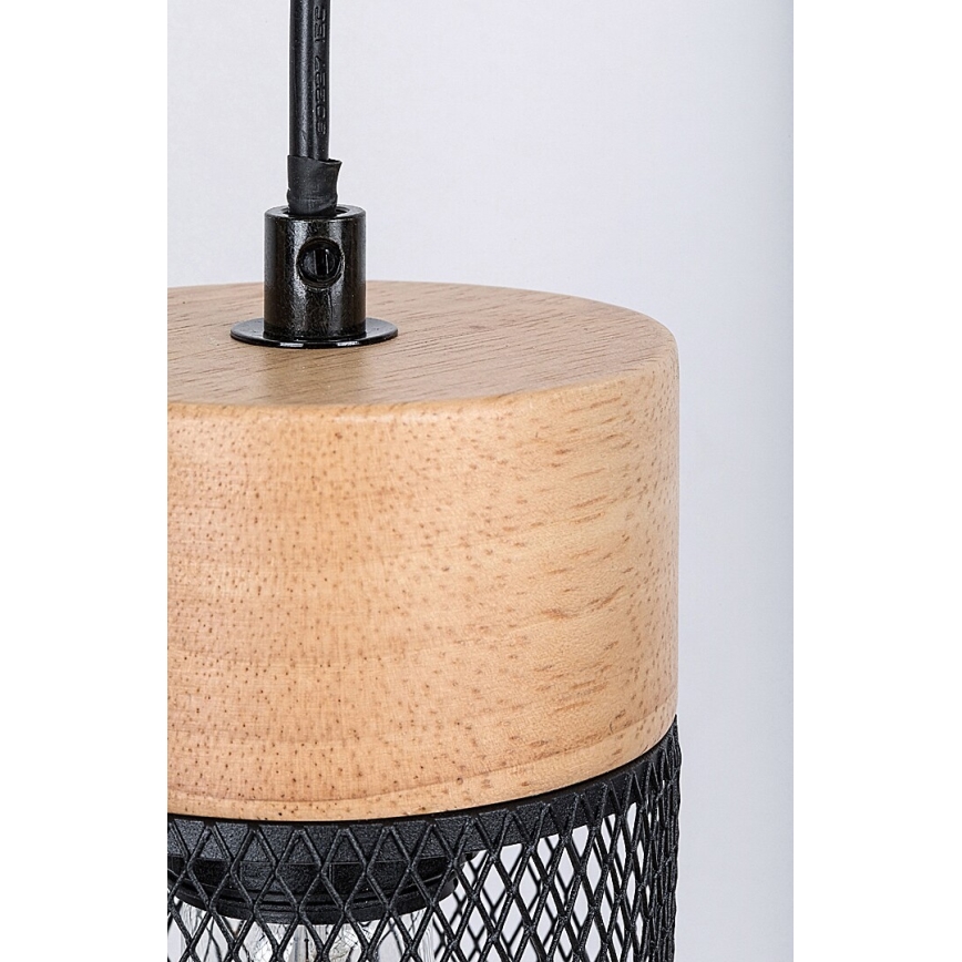 Rabalux - Függeszték kábelre 3xE27/25W/230V bükk