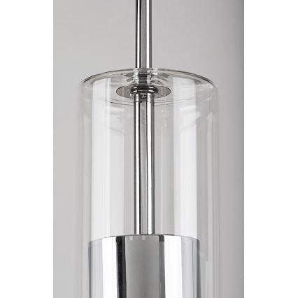 Rabalux - Csillár zsinóron 1xGU10/50W/230V átlátszó/fényezett króm