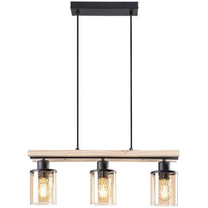 Rabalux - Függeszték kábelre 3xE27/25W/230V fenyő