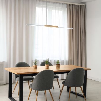 Rabalux - LED Csillár zsinóron LED/26W/230V 4000K bükkfa