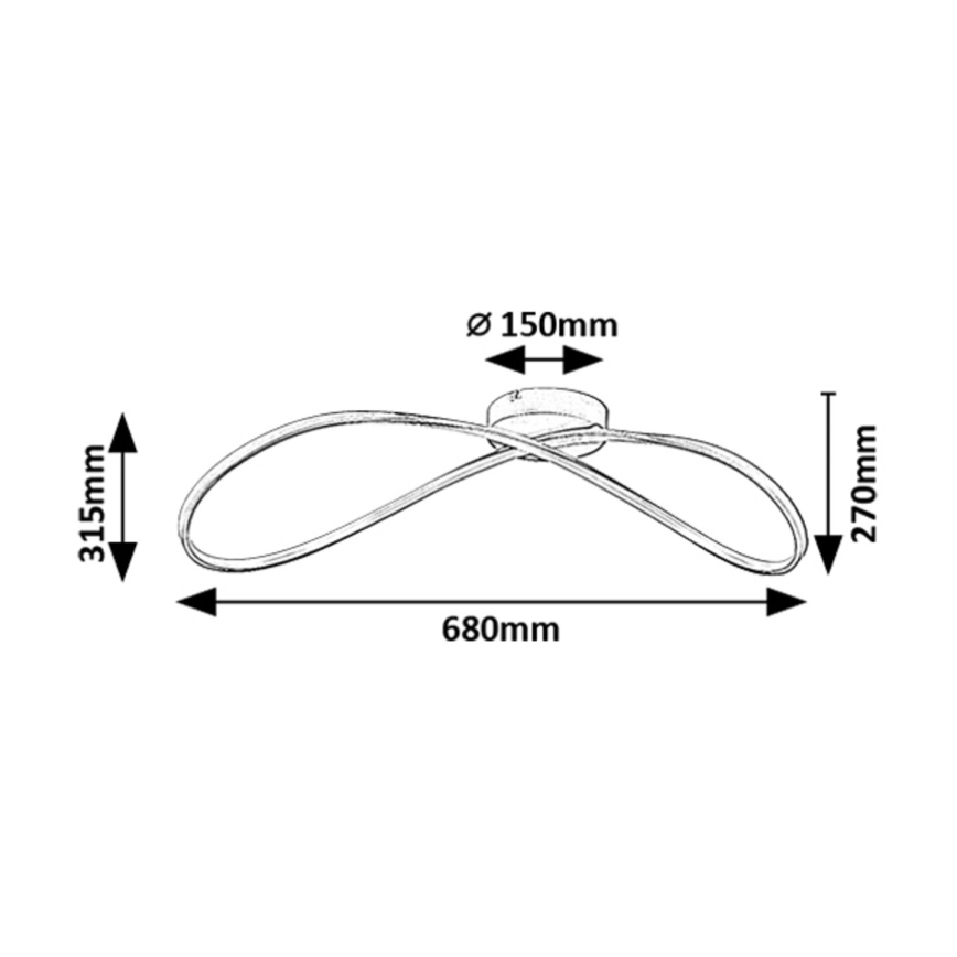 Rabalux - LED Mennyezeti lámpa LED/30W/230V 3000K 27x68 cm