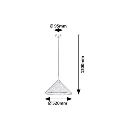 Rabalux - Csillár zsinóron 1xE27/40W/230V