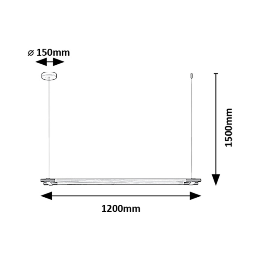 Rabalux - LED Csillár zsinóron LED/28W/230V 3000K
