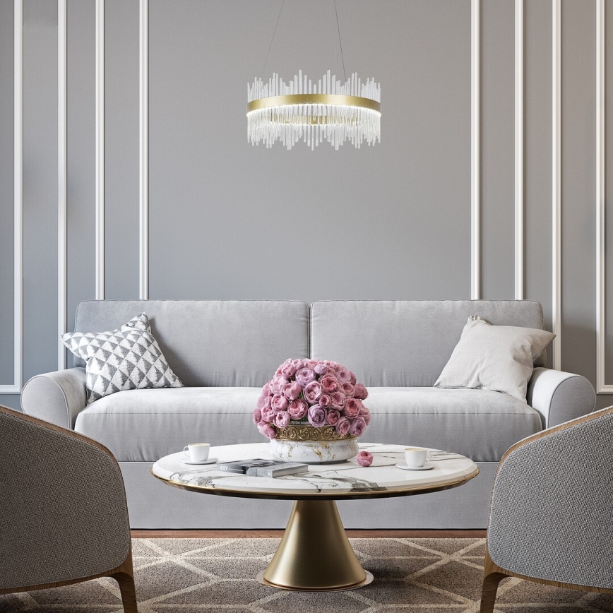 Rabalux - LED Csillár zsinóron LED/36W/230V 3000/4000/6000K arany