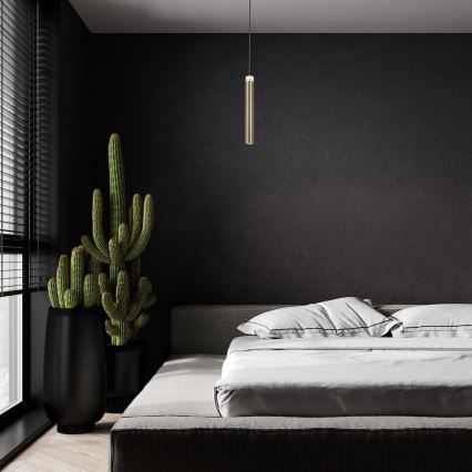 Rabalux - LED Csillár zsinóron LED/10W/230V 4000K fekete/arany