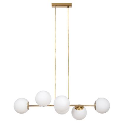 Rabalux - Csillár zsinóron 6xE27/35W/230V arany