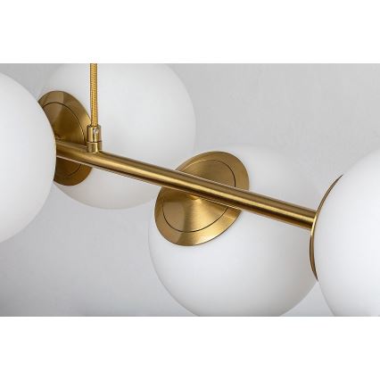 Rabalux - Csillár zsinóron 6xE27/35W/230V arany