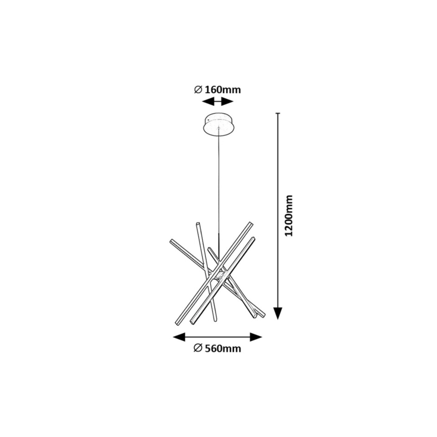 Rabalux - LED Csillár zsinóron LED/48W/230V 4000K