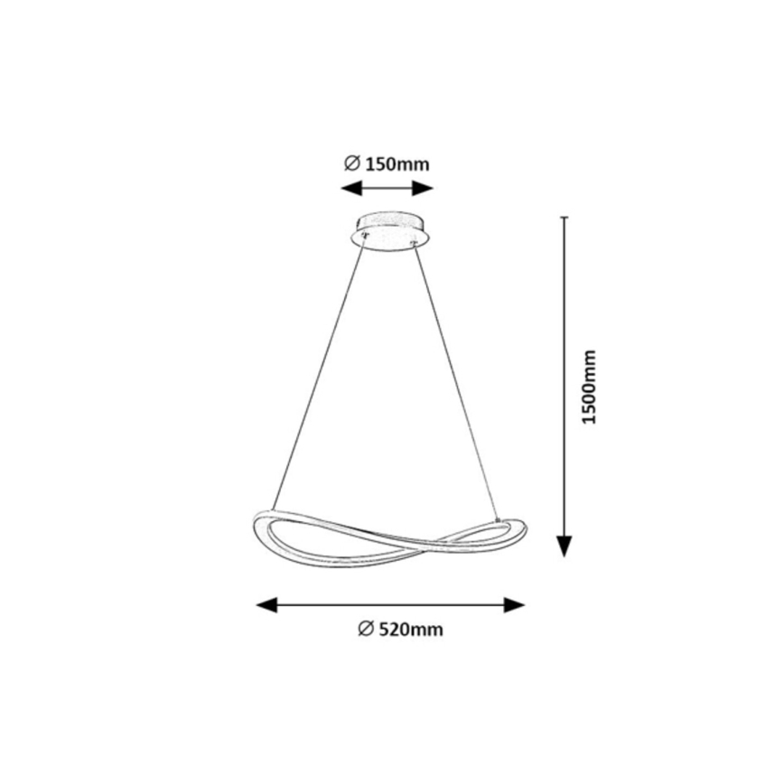 Rabalux - kábeles LED csillár LED/40W/230V 3000K