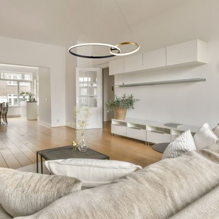 Rabalux - LED Csillár zsinóron LED/36W/230V fekete/arany