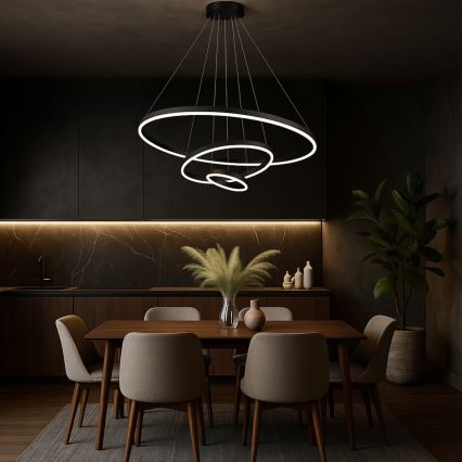 Rabalux - Dimmelhető, kábelre függesztett LED csillár LED/100W/230V 3000-6500K + távirányító