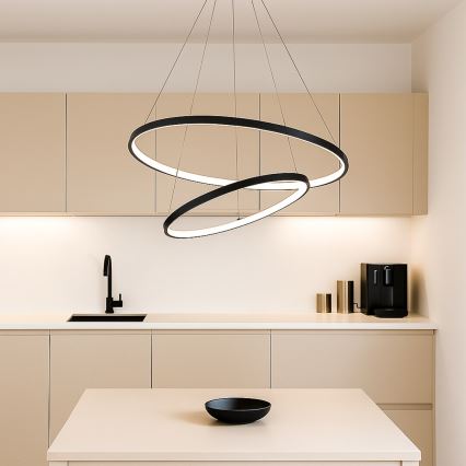 Rabalux - LED Fényerőszabályozható kábelen függő csillár LED/75W/230V 3000-6500K + távirányító