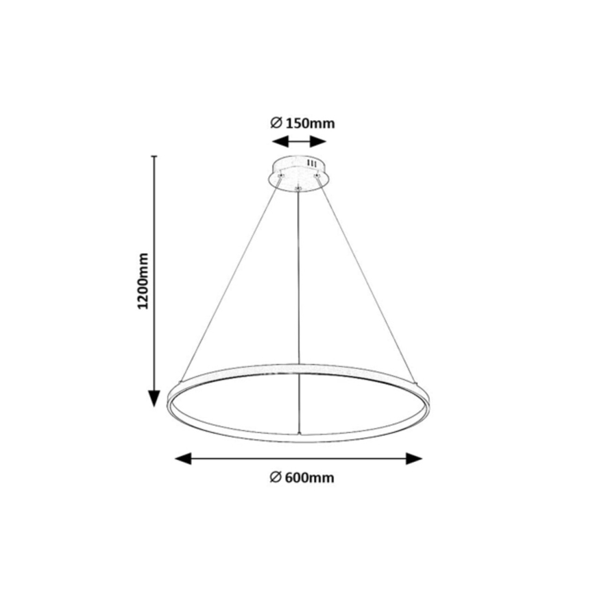 Rabalux - LED csillár kábelen LED/55W/230V 3000K
