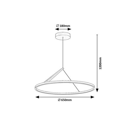 Rabalux - LED függeszték kábelen LED/40W/230V 3000K
