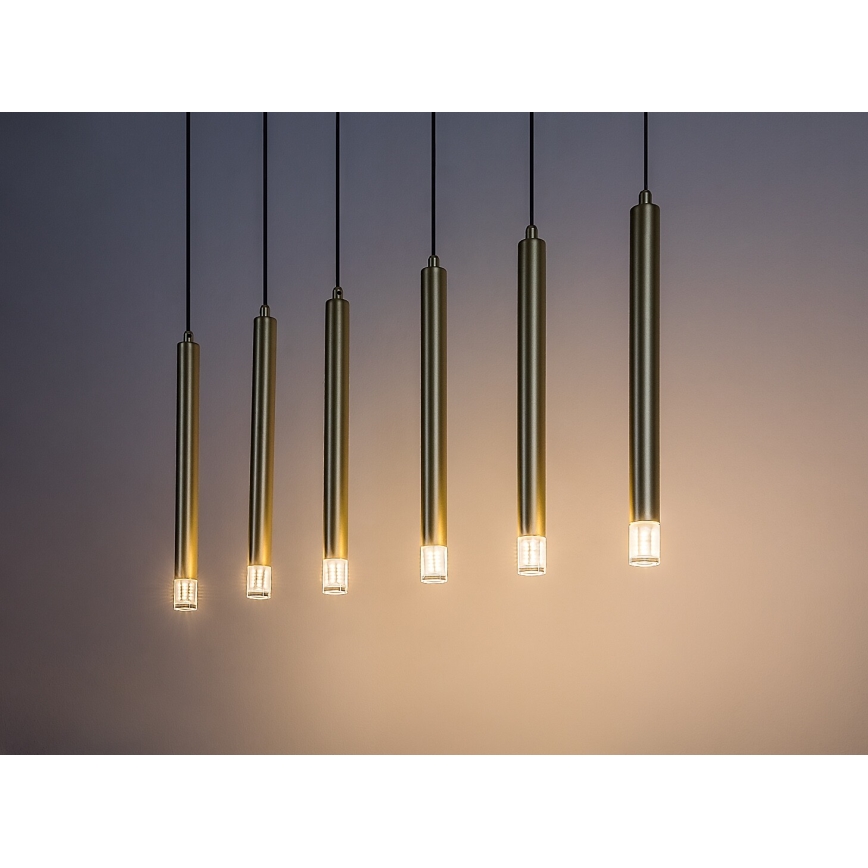 Rabalux - Csillár zsinóron 6xG9/5W/230V arany