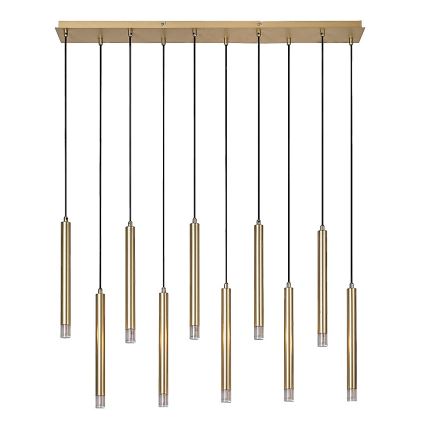 Rabalux - Csillár zsinóron 10xG9/5W/230V arany