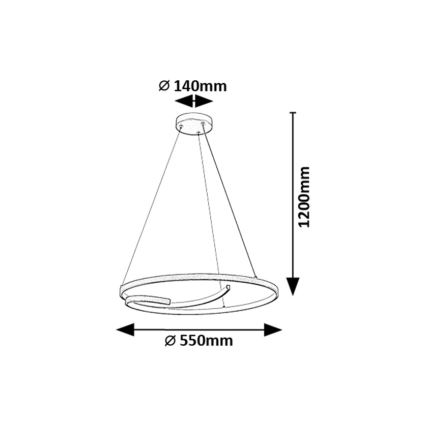 Rabalux - LED Csillár zsinóron LED/40W/230V 4000K