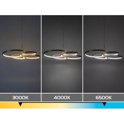 Rabalux - LED fényerőszabályozható kábeles csillár LED/70W/230V 3000-6500K + távirányító