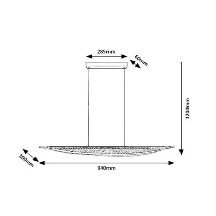 Rabalux - zsinóros LED csillár LED/32W/230V 3000K