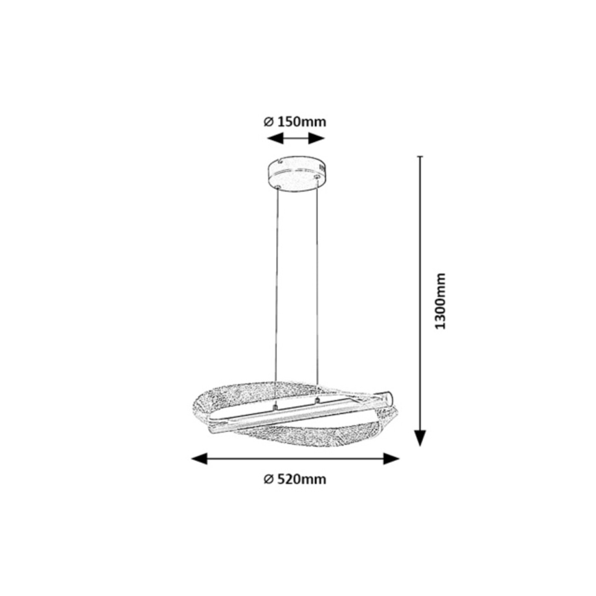 Rabalux - LED függeszték kábellel LED/24W/230V 3000K