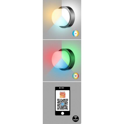 Rabalux - LED RGBW Dimmelhető kültéri fali lámpa LED/10W/230V IP54 Wi-Fi Tuya