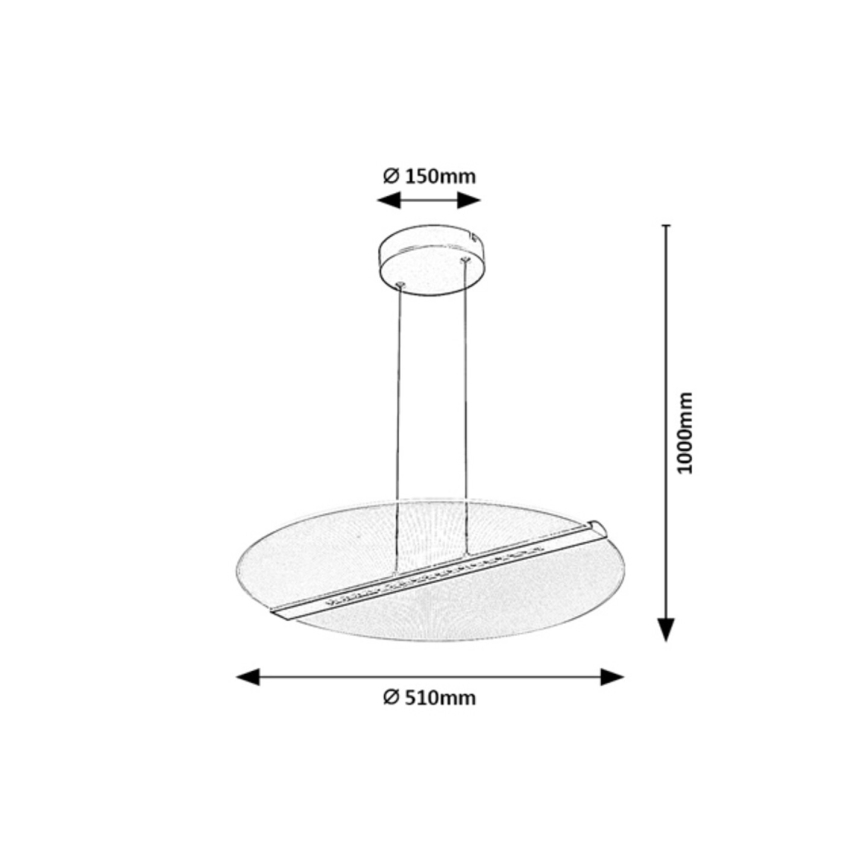 Rabalux - kábelre szerelt LED függőlámpa LED/24W/230V 3000K