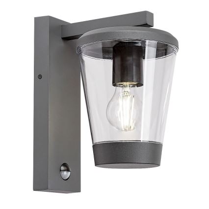 Rabalux - Kültéri fali lámpa mozgásérzékelővel 1xE27/40W/230V IP44