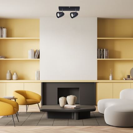 Rabalux - Spotlámpa 2xGU10/5W/230V fekete