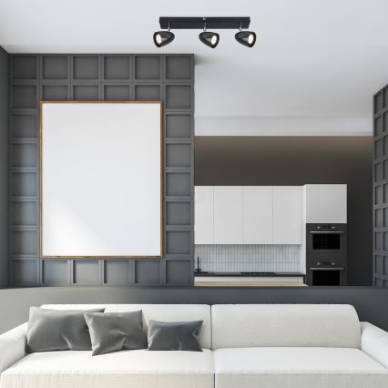 Rabalux - Spotlámpa 3xGU10/5W/230V fekete