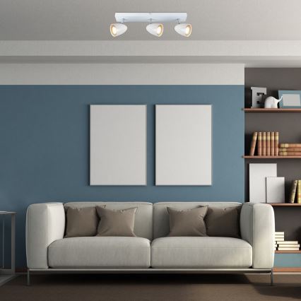 Rabalux - Spotlámpa 3xGU10/5W/230V fehér