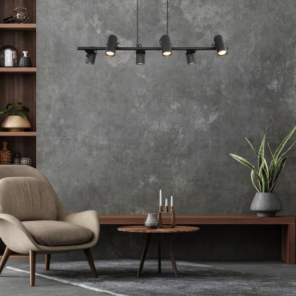 Rabalux - Csillár zsinóron 6xGU10/25W/230V