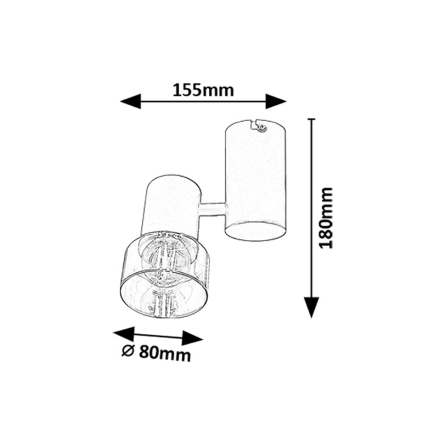 Rabalux - Spotlámpa 1xE14/15W/230V
