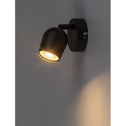 Rabalux - Fali spotlámpa 1xGU10/15W/230V fekete